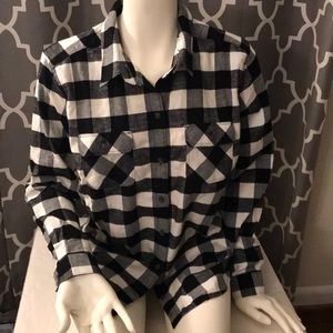Black buffalo plaid flannel